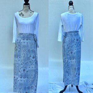 Jones New York Maxi Wrap Skirt